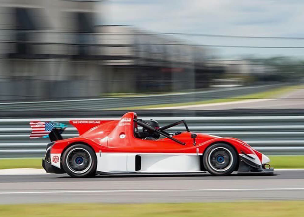 radical car on track