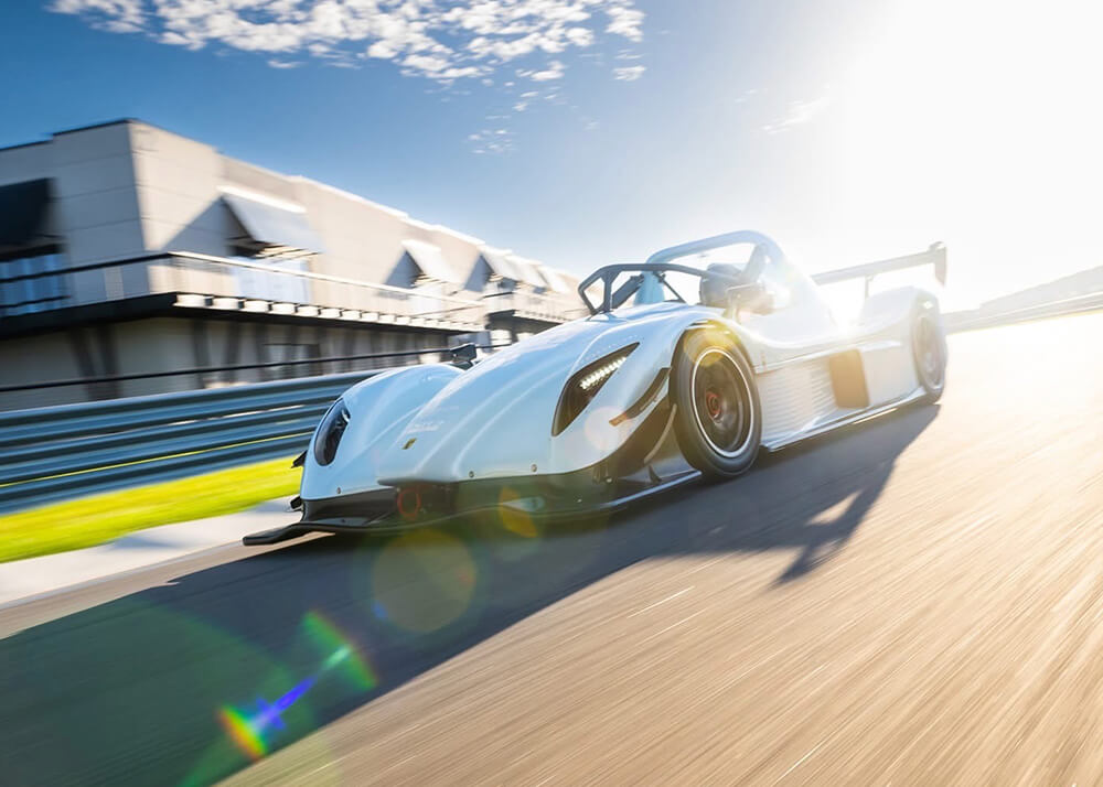 radical car on track